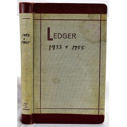 Bridgeport Connecticut Funeral Home Ledger (1953-1955)